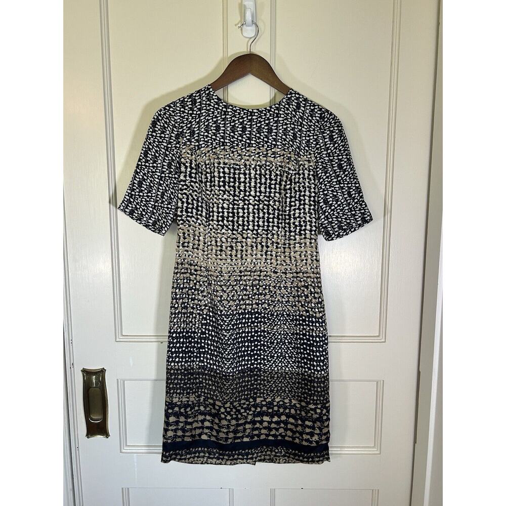 Brooks Brothers Black and White Silk Dress